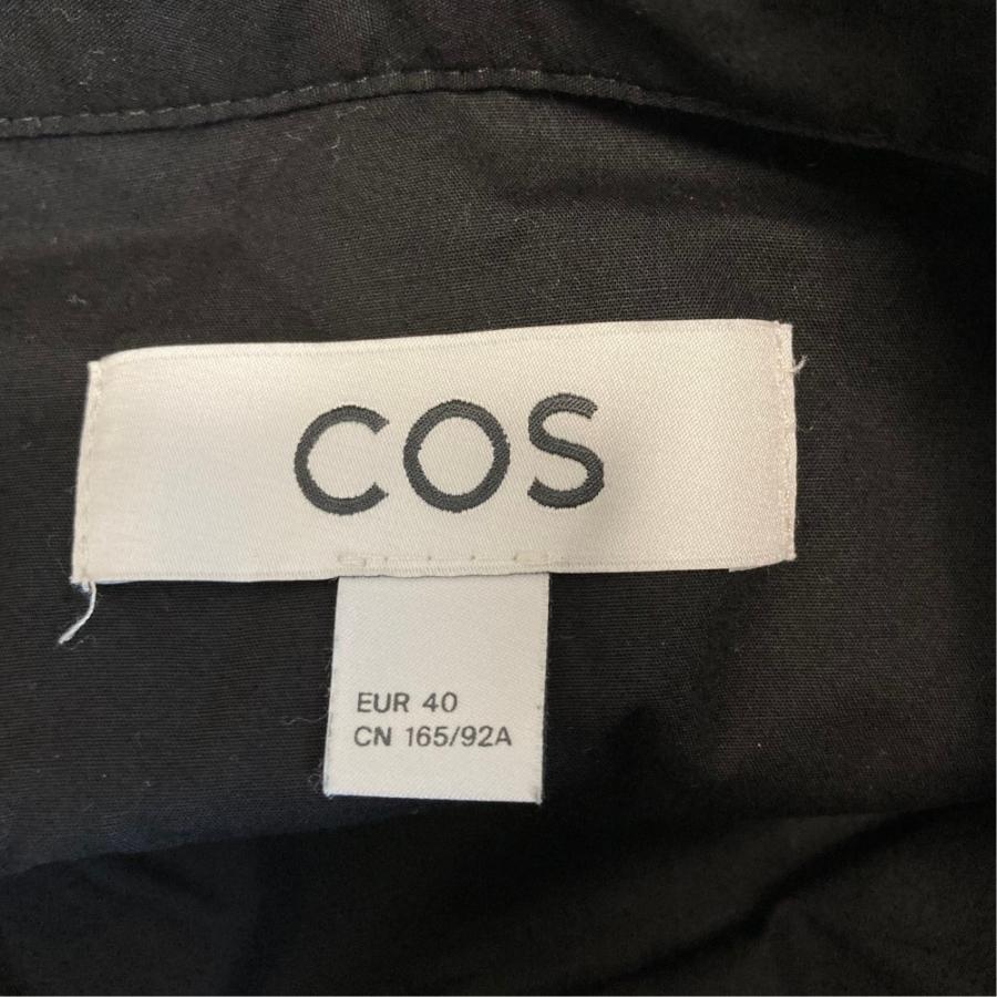 COS（コス） 美品 ハーフボタン ノースリーブフレアワンピース サイズ 