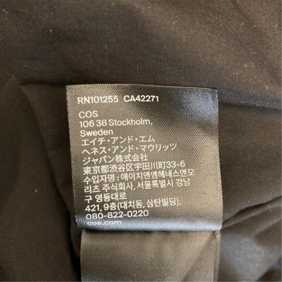 COS（コス） 美品 ハーフボタン ノースリーブフレアワンピース サイズ 
