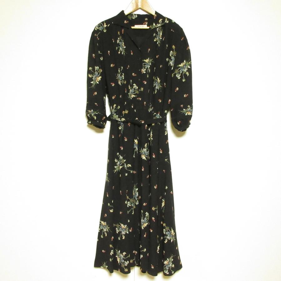 INGEBORG（インゲボルグ） 良品 フラワープリント ロング シャツ 