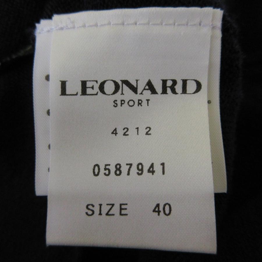 LEONARD SPORT 美品 レオナールスポーツ フラワー刺繍 ビーズ装飾
