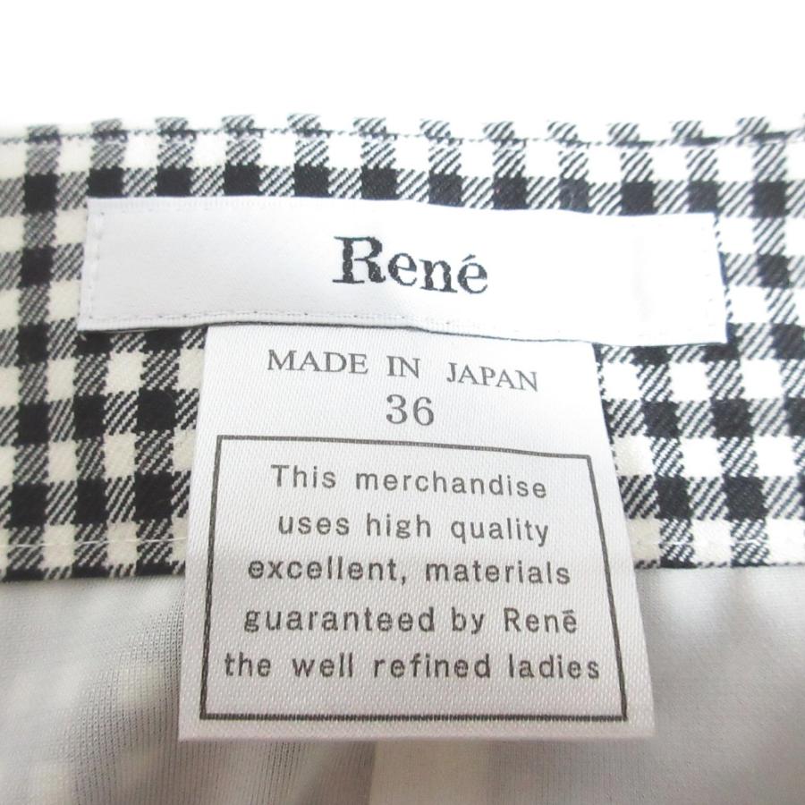 Rene（ルネ） 美品 ギンガムチェック パンツ 6245910 サイズ36