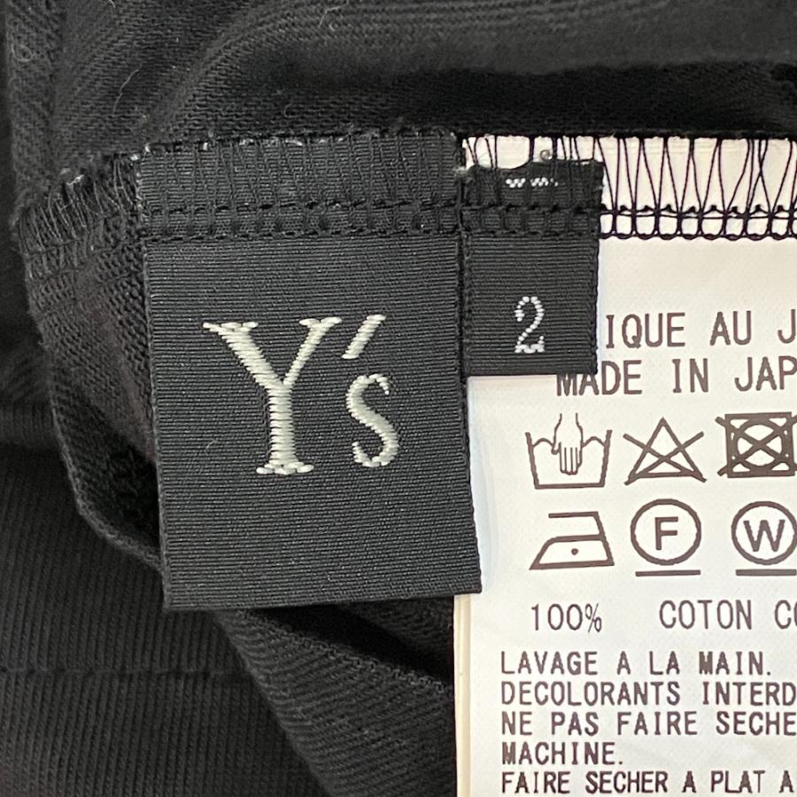 美品 Y's Yohji Yamamoto ワイズヨウジヤマモト サイドライン ドロー