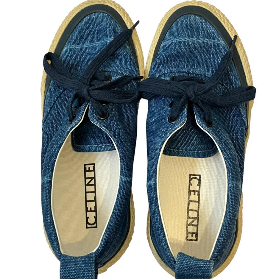 CELINE（セリーヌ） 美品 180° キャンバス ローカットスニーカー 35