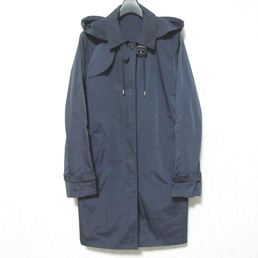 Aquascutum（アクアスキュータム） 良品 2WAY フード付き ステンカラー 