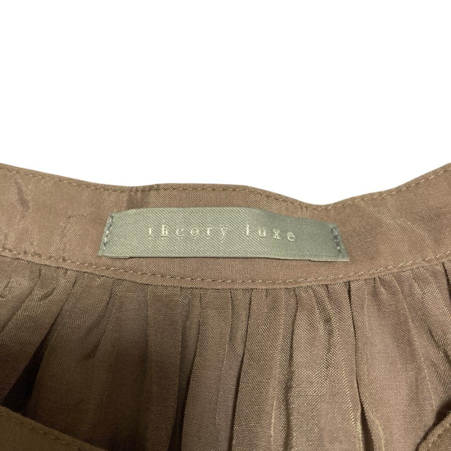 近年/美品✨セオリーリュクス ギャザーカフタンブラウス グレージュ theory luxe（セオリーリュクス） 美品 23SS theory luxe ICY LAWN