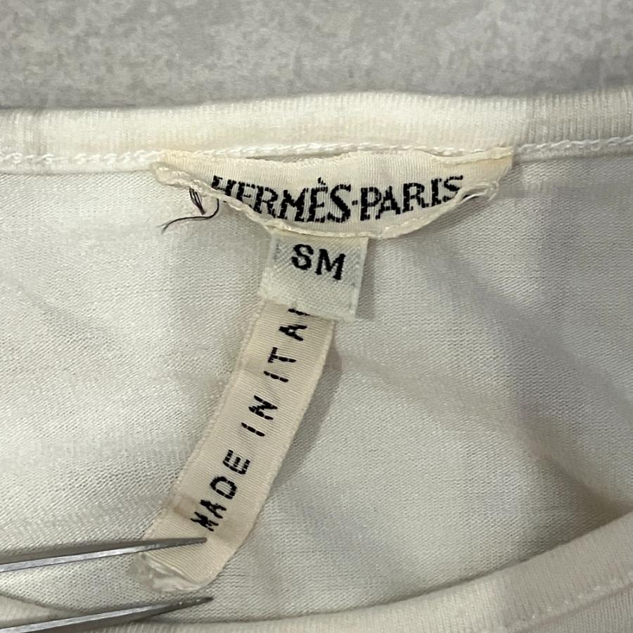 HERMES エルメス　マルジェラ期ボルデュックTシャツ HERMES（エルメス） 美品 マルジェラ期 ボルデュック柄 Tシャツ SM
