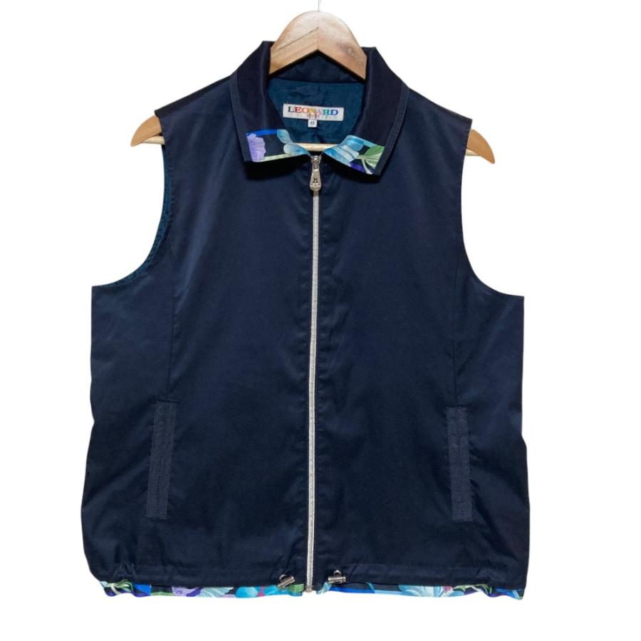 LEONARD SPORT 美品 レオナールスポーツ ジップアップベスト 0551364 
