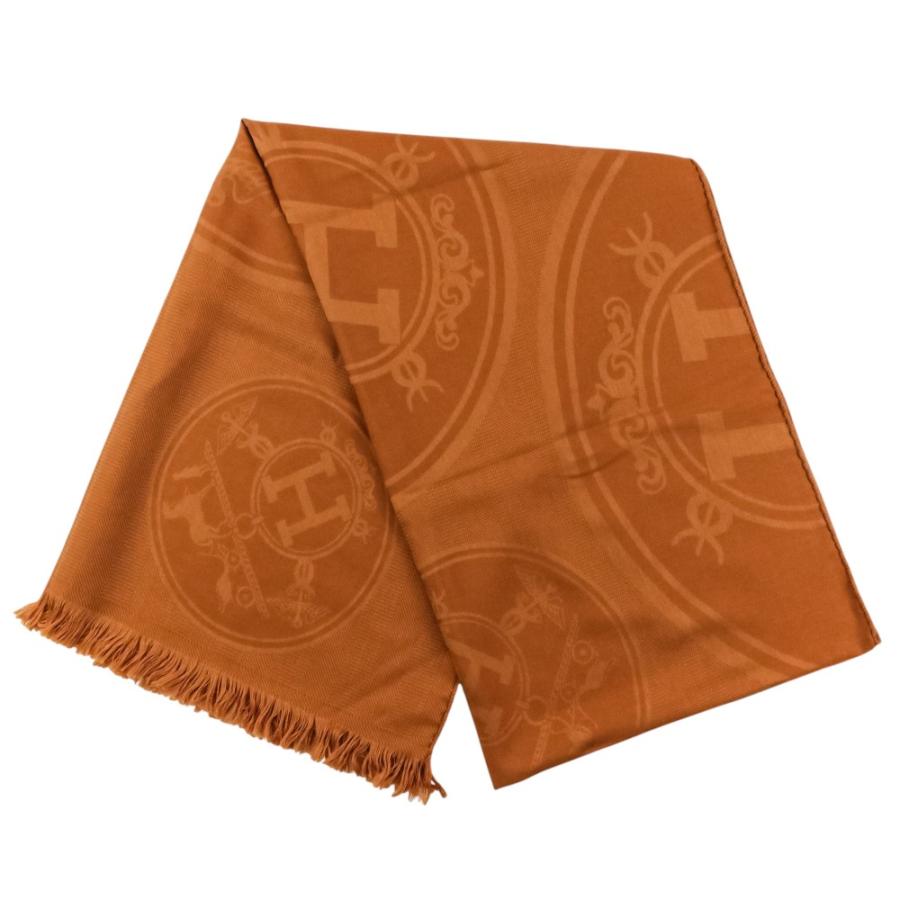 HERMES（エルメス） 美品 ニューリブリス カシミヤ シルク 大判