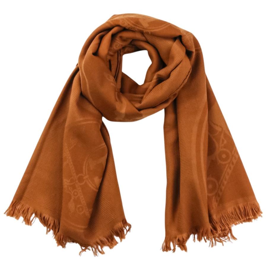 HERMES（エルメス） 美品 ニューリブリス カシミヤ シルク 大判