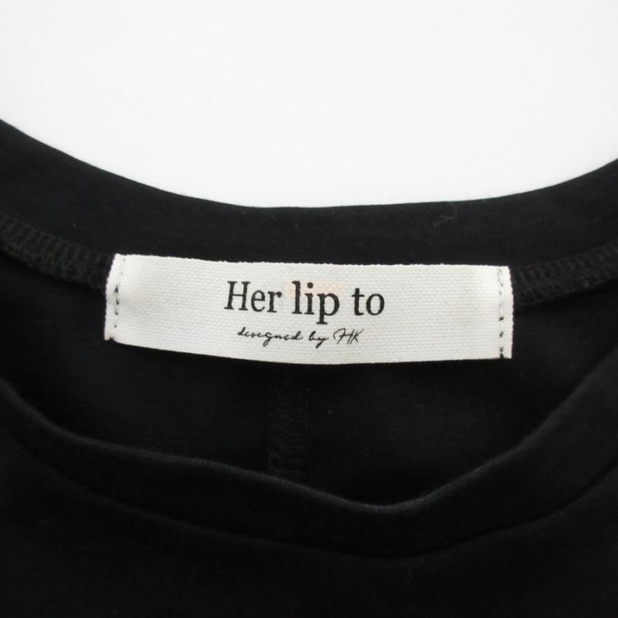 美品 herlipto ハーリップトゥ All-Day Long Dress ショートスリーブ