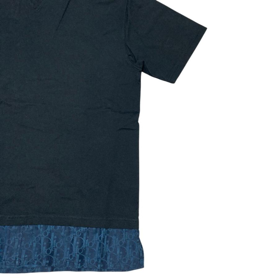 メンズ 美品 Dior Homme フロント ナイロン切替え Tシャツ S