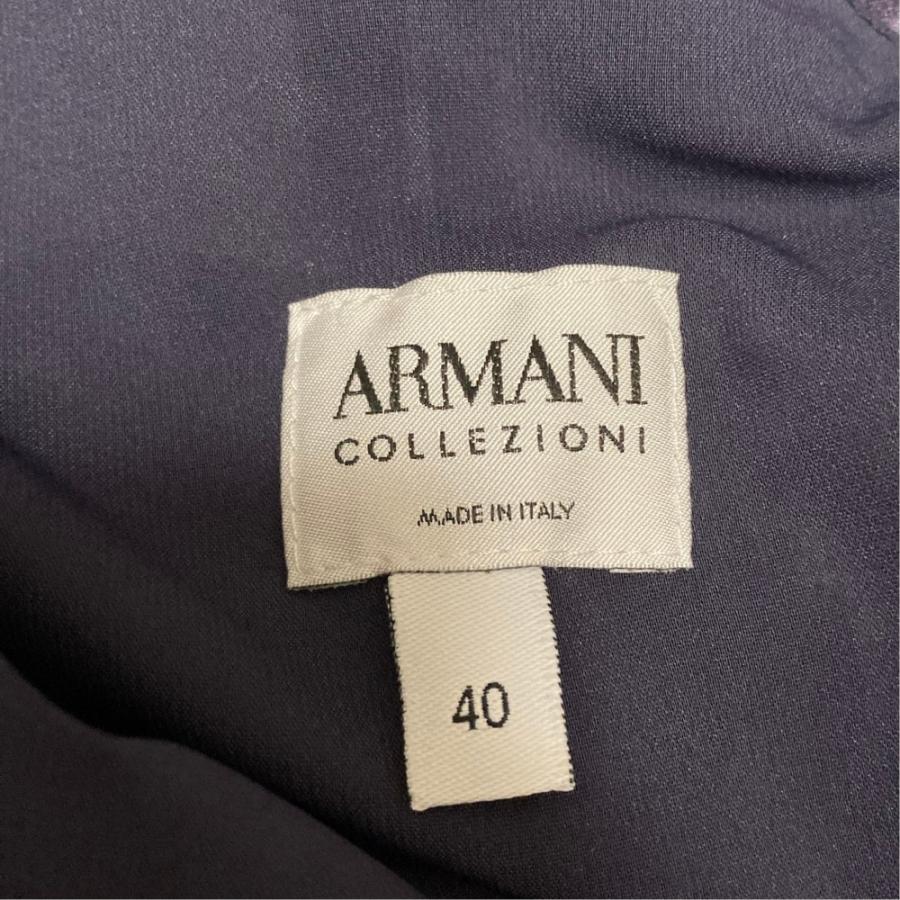 ARMANI COLLEZIONI 美品 アルマーニコレツォーニ 総柄プリント シルク 