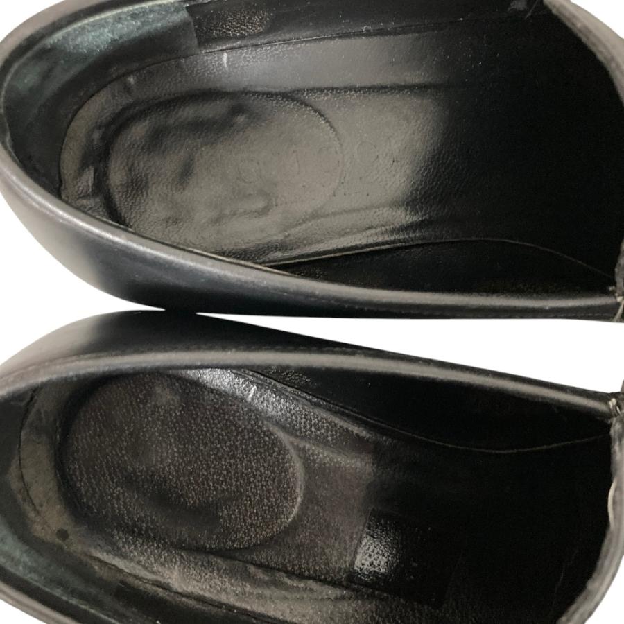 GUCCI（グッチ） 良品 シルバープレート レザー ローファー サイズ36.5