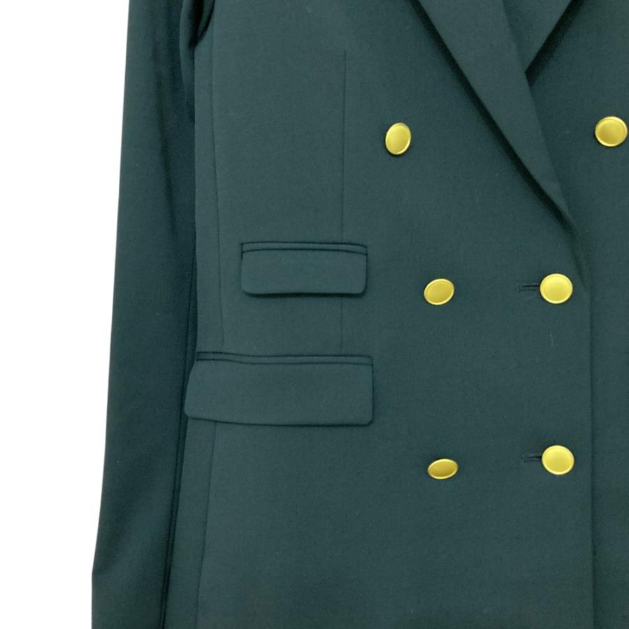 美品 セオリー ダブルブレストテーラードジャケット 金ボタン リネン混 ネイビー theory（セオリー） 美品 CHATEAU BLINN 金ボタン ダブルブレスト