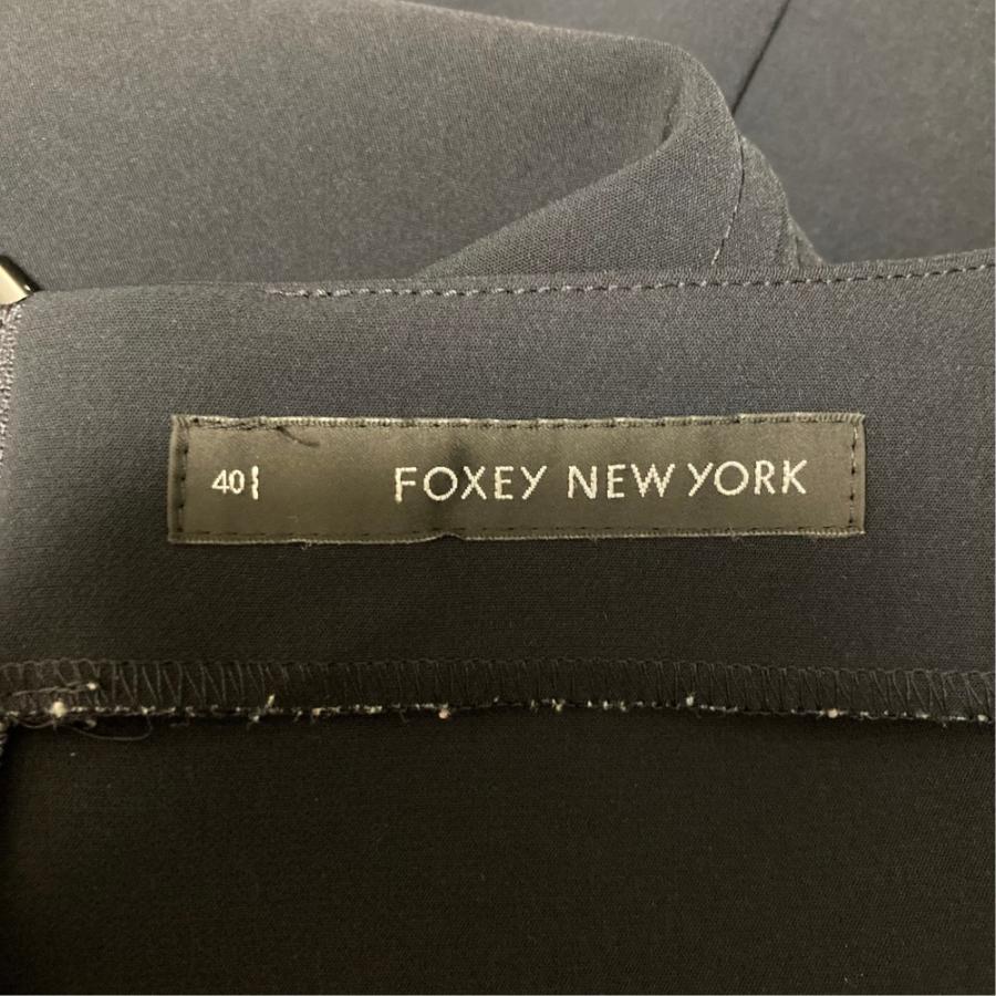 FOXEY NEW YORK 美品 フォクシーニューヨーク Uネック フレンチ 