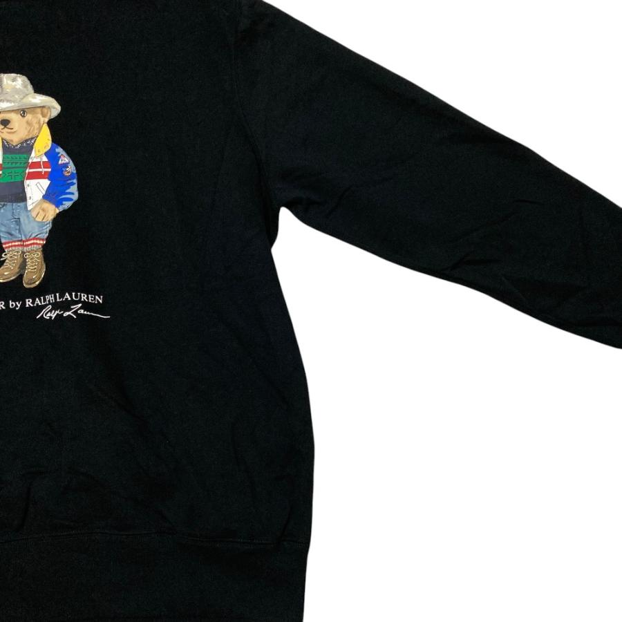 美品 POLO RALPH LAUREN ポロラルフローレン ウエスタンスタイルポロベア プルオーバーパーカー サイズXL ブラック メンズ 古着 中古 USED 美品 POLO RALPH LAUREN ポロラルフローレン ウエスタンスタイルポロ