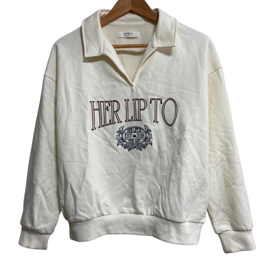 良品 Her lip to ハーリップトゥ Embroidery Polo Sweatshirt