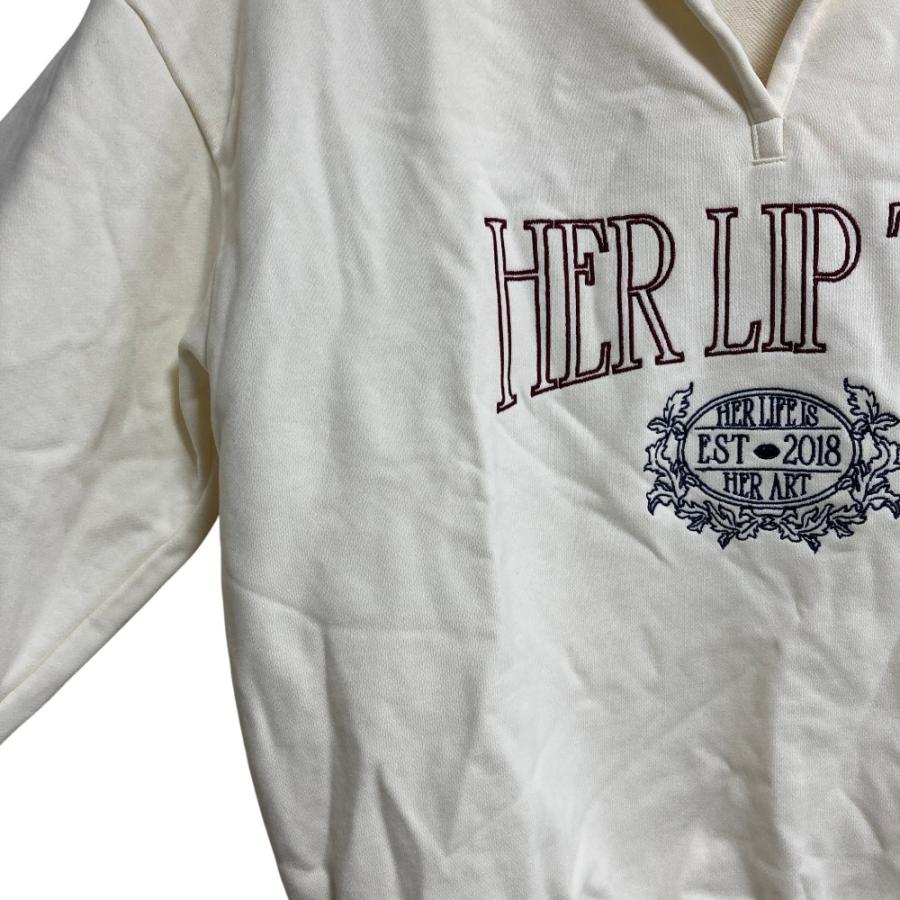 良品 Her lip to ハーリップトゥ Embroidery Polo Sweatshirt
