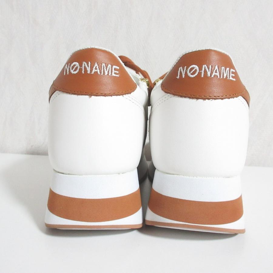 未使用品 ノーネーム 白レザースニーカー 39 本革 SPEED NO NAME（ノーネーム） 美品 スピード スニーカー 39 ホワイト
