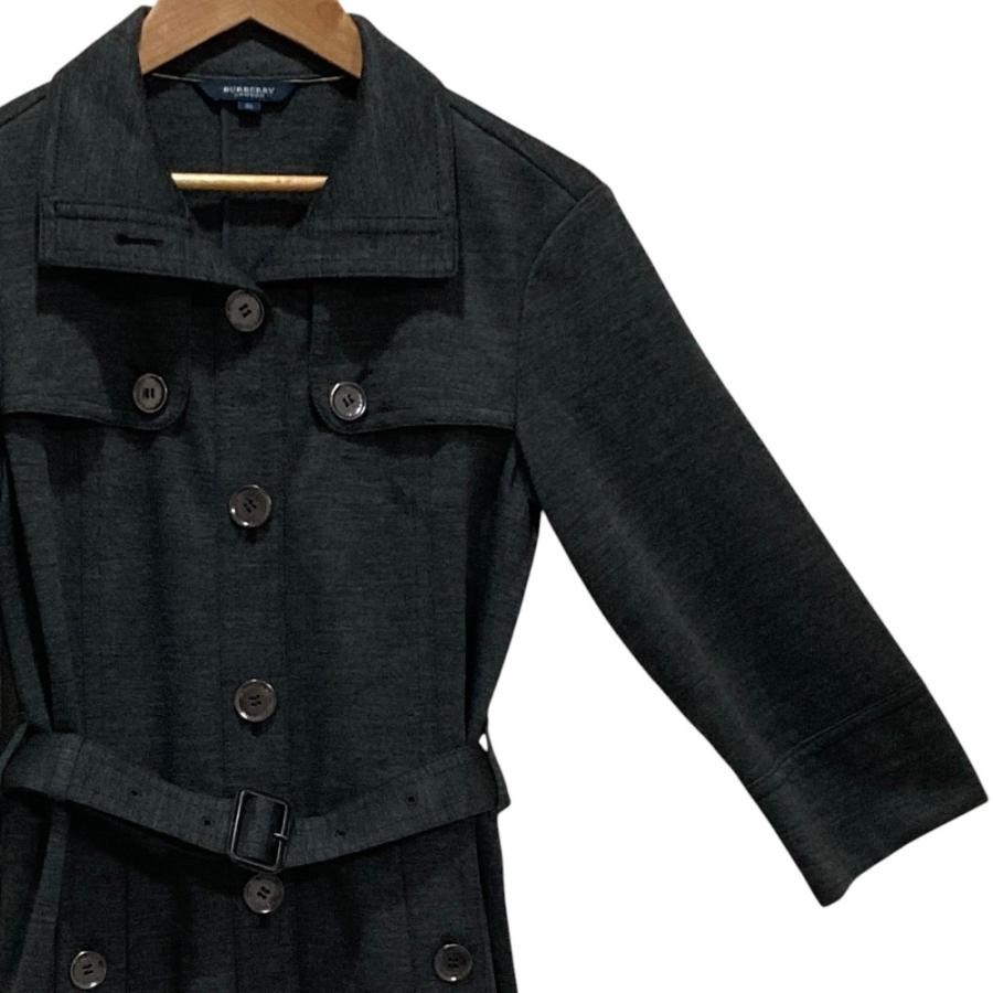 BURBERRY バーバリー ワンピース ニット 152 トレンチ風 カシミア 美品 BURBERRY LONDON バーバリーロンドン ウール トレンチ風 ニット