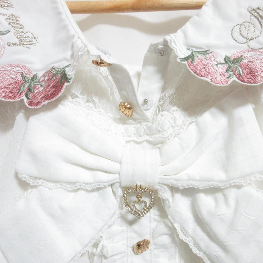 LIZ LISA（リズリサ） 美品 25AW LIZ LISA ストロベリー刺繍 ブラウス