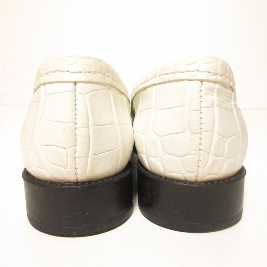 美品 TOD'S トッズ Tリング フリンジ ローファー シューズ 38 1/2 25.5