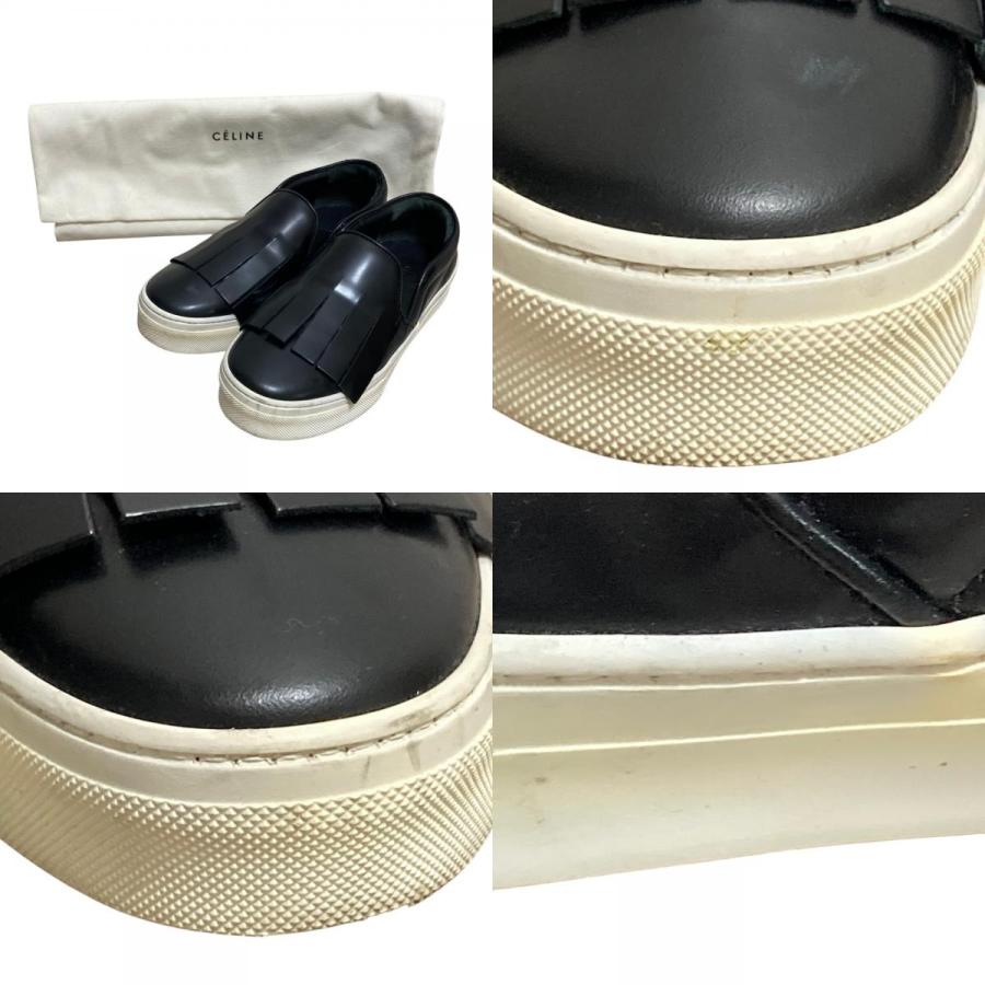 正規品　セリーヌ　スリッポン　未使用 CELINE（セリーヌ） 良品 フリンジ レザー スリッポン スニーカー