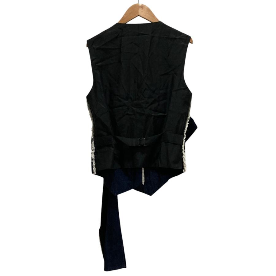 Y’s ワイズ　yohji yamamoto コレクション　ベスト 美品 Y's Yohji Yamamoto ワイズ ヨウジヤマモト DENIM U-F RIBBON