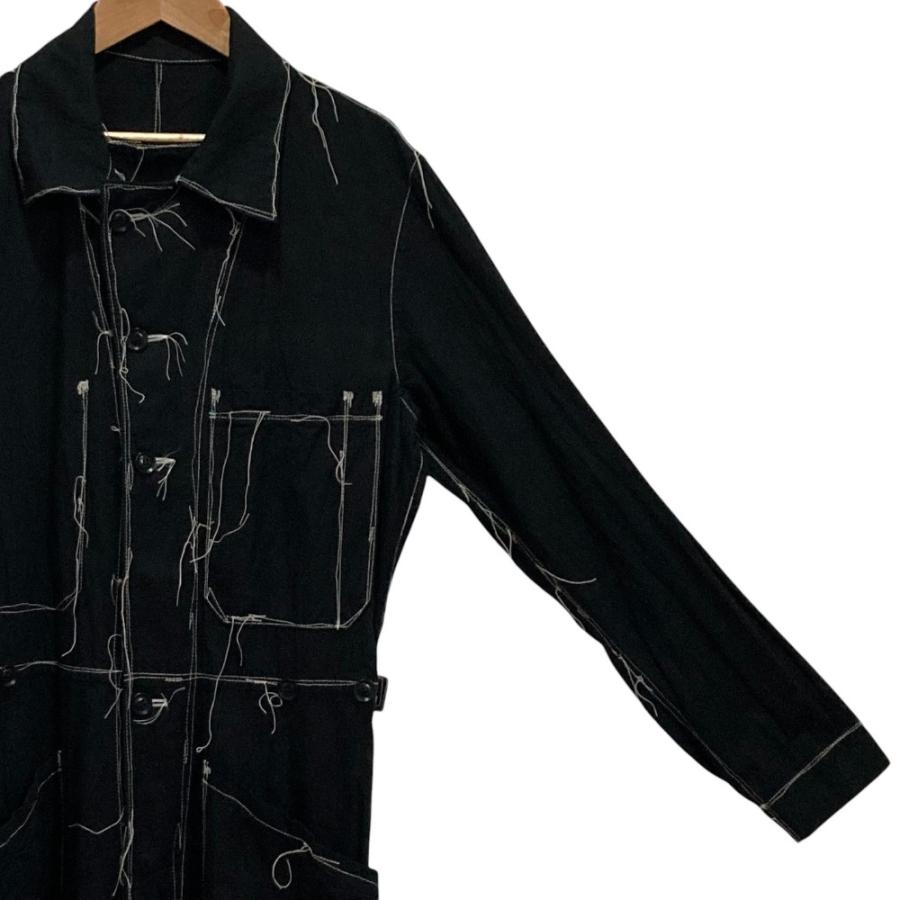 美品 Y's ワイズ ヨウジヤマモト LINEN COTTON CANVAS RANDOM CHECK