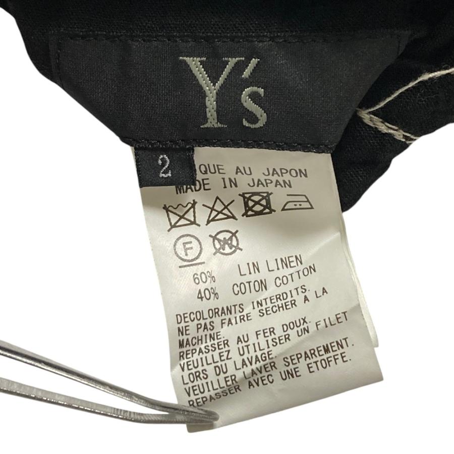 【美品】Y's ワイズ ヨウジヤマモトアシンメトリー キャミソール シルクリネン 美品 Y's ワイズ ヨウジヤマモト LINEN COTTON CANVAS RANDOM CHECK