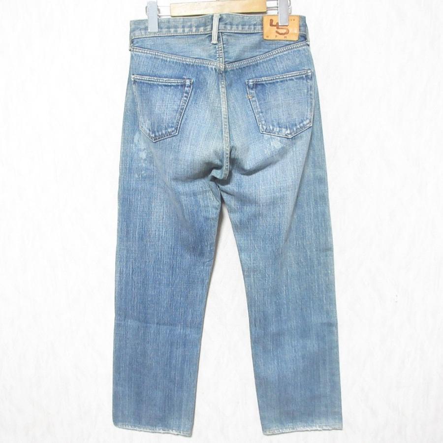 美品 45R フォーティファイブアール ウォッシュド 空比古デニムパンツ 