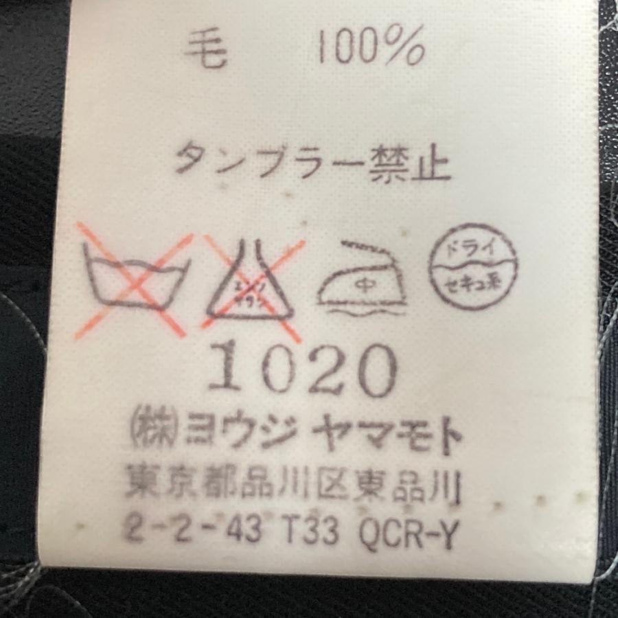 Y's YOHJI YAMAMOTO タイトスカート ブラック サイズ3 美品 Y's Yohji Yamamoto ワイズ ヨウジヤマモト フロントスリット