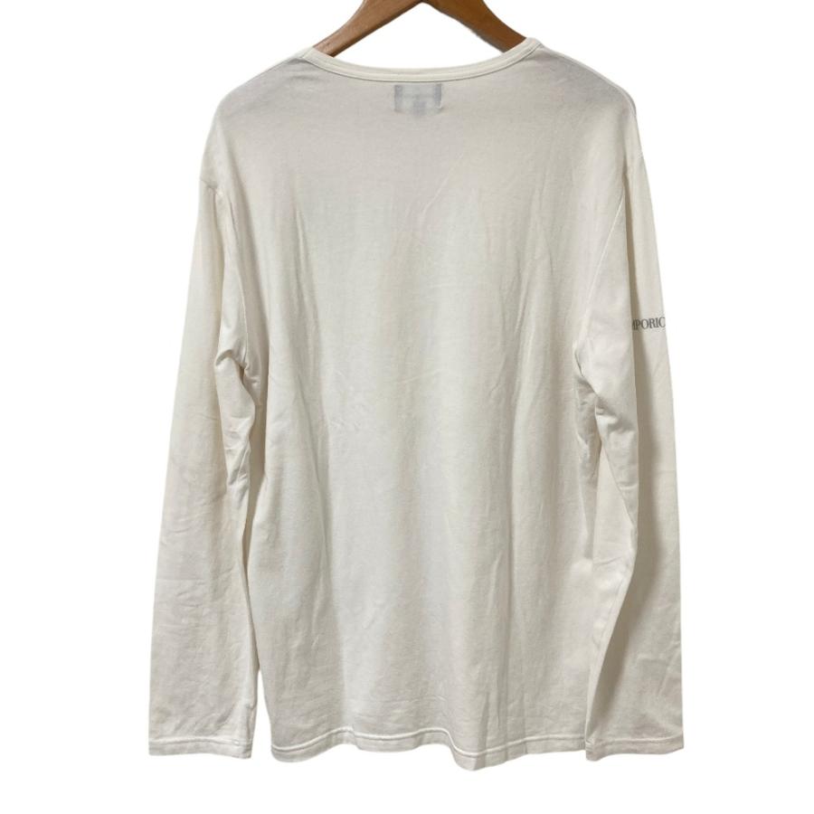 【日本限定・美品】エンポリオアルマーニ ラインストーン・ロゴ入り長袖カットソー EMPORIO ARMANI エンポリオアルマーニ ラインストーンロゴ ロング