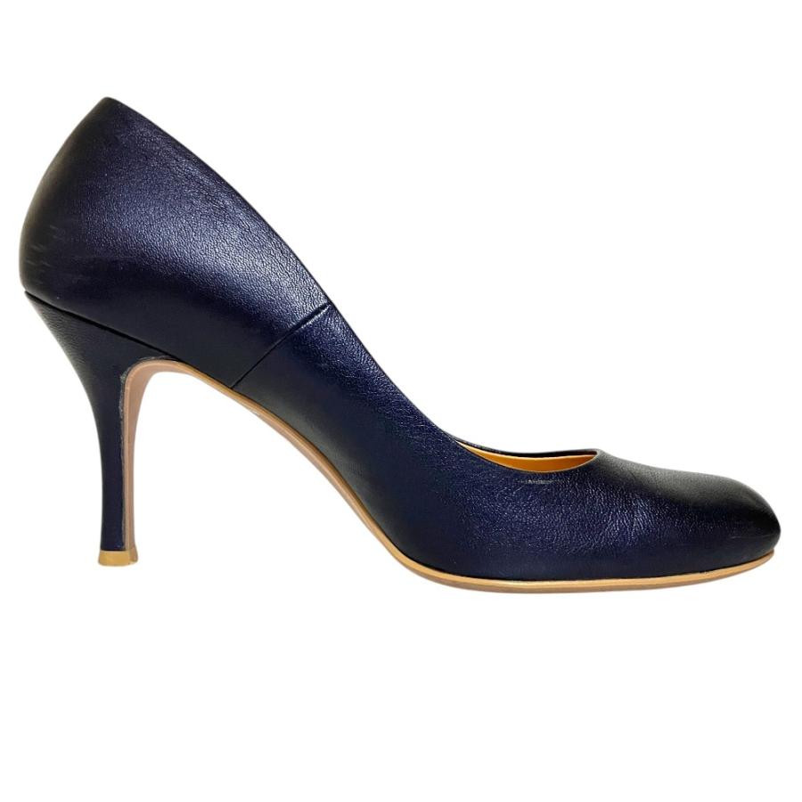 LANVIN COLLECTION 良品 ランバンコレクション レザー ハイヒール 