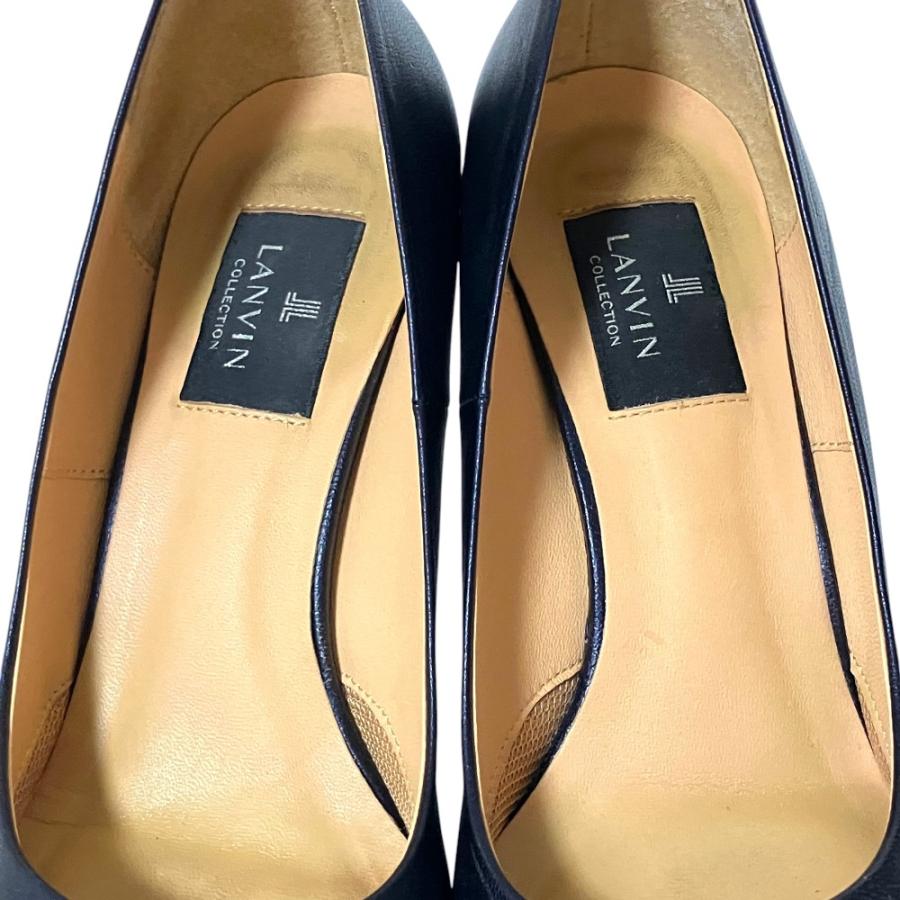 LANVIN COLLECTION 良品 ランバンコレクション レザー ハイヒール 