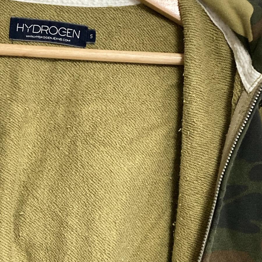 HYDROGEN（ハイドロゲン） 良品 カモフラ 迷彩柄 ジップパーカー S