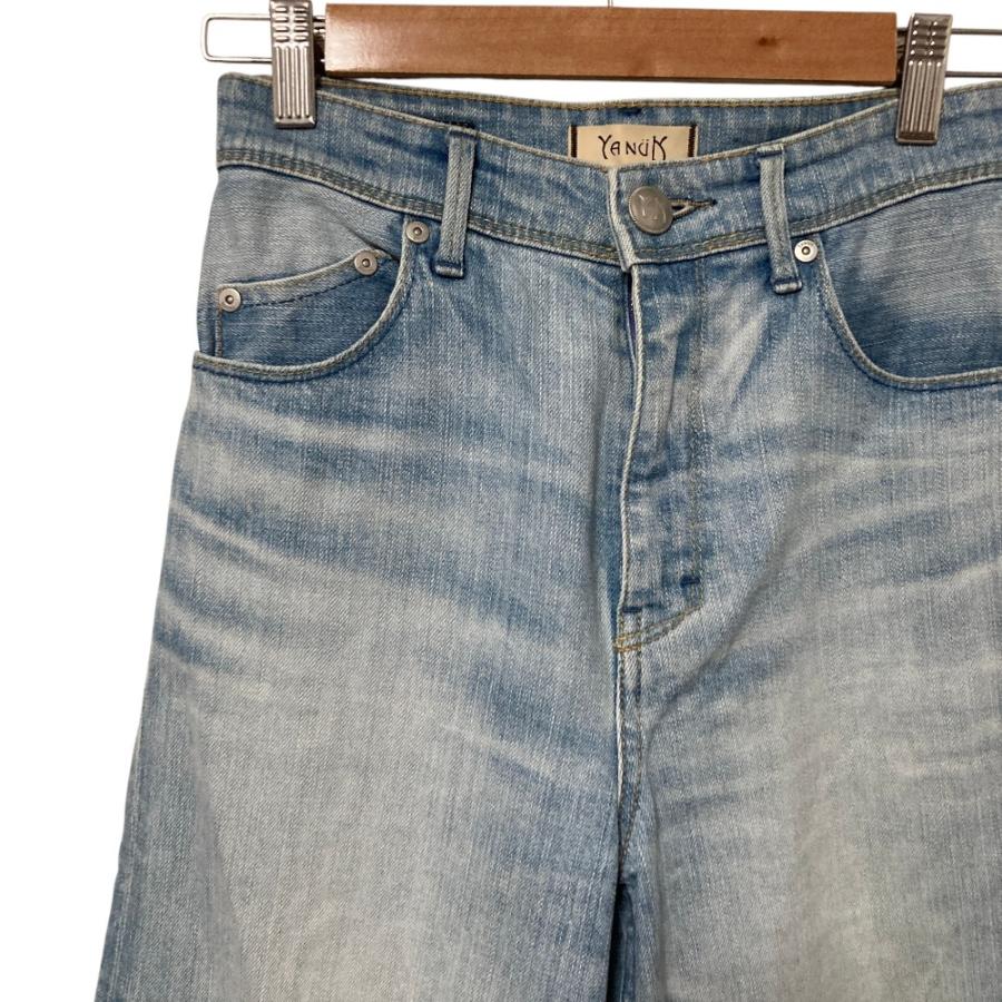 美品 YANUK ヤヌーク LILITH カットオフデニム 57131071 YANUK（ヤヌーク） 美品 LILITH カットオフ ストレートデニムパンツ