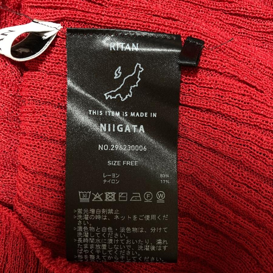 RITAN（リタン） 美品 Sheer Arch Rib Knit リブニット カットソー