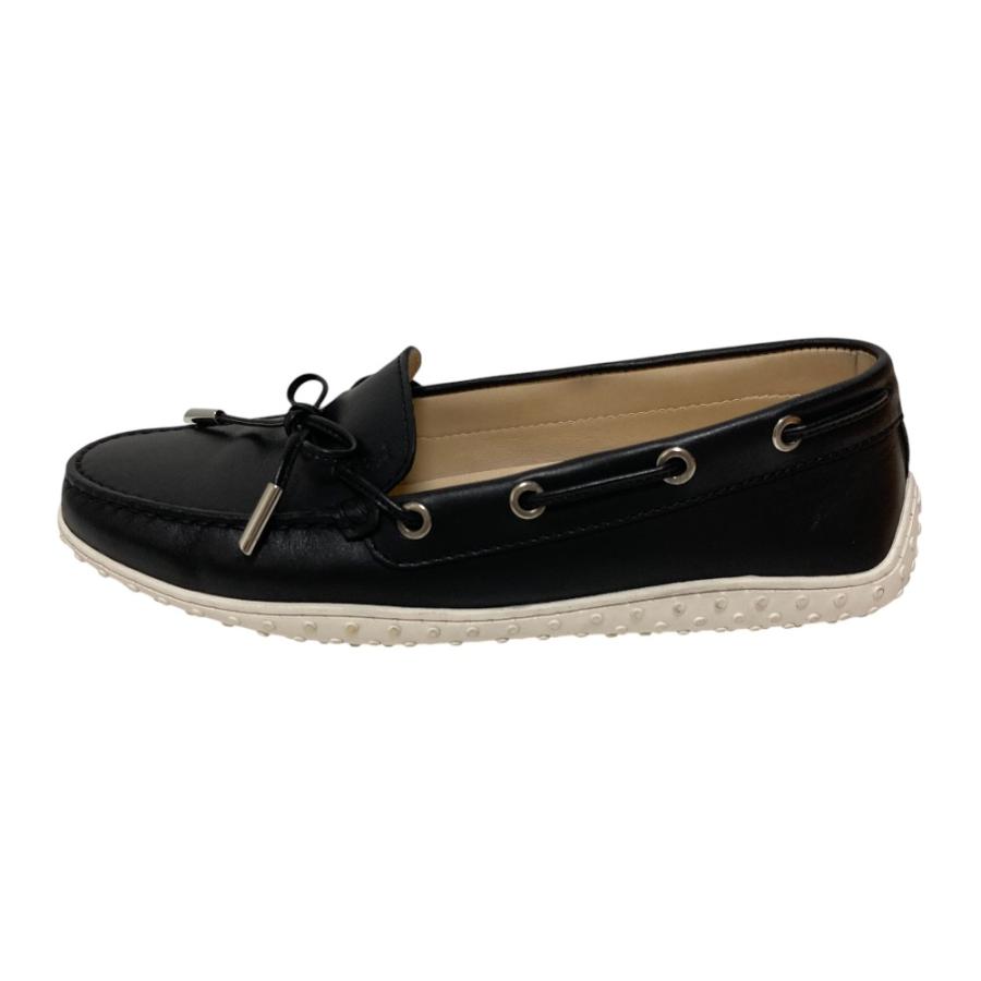 良品 TOD'S トッズ ゴンミーニ レザー ローファー モカシン デッキ