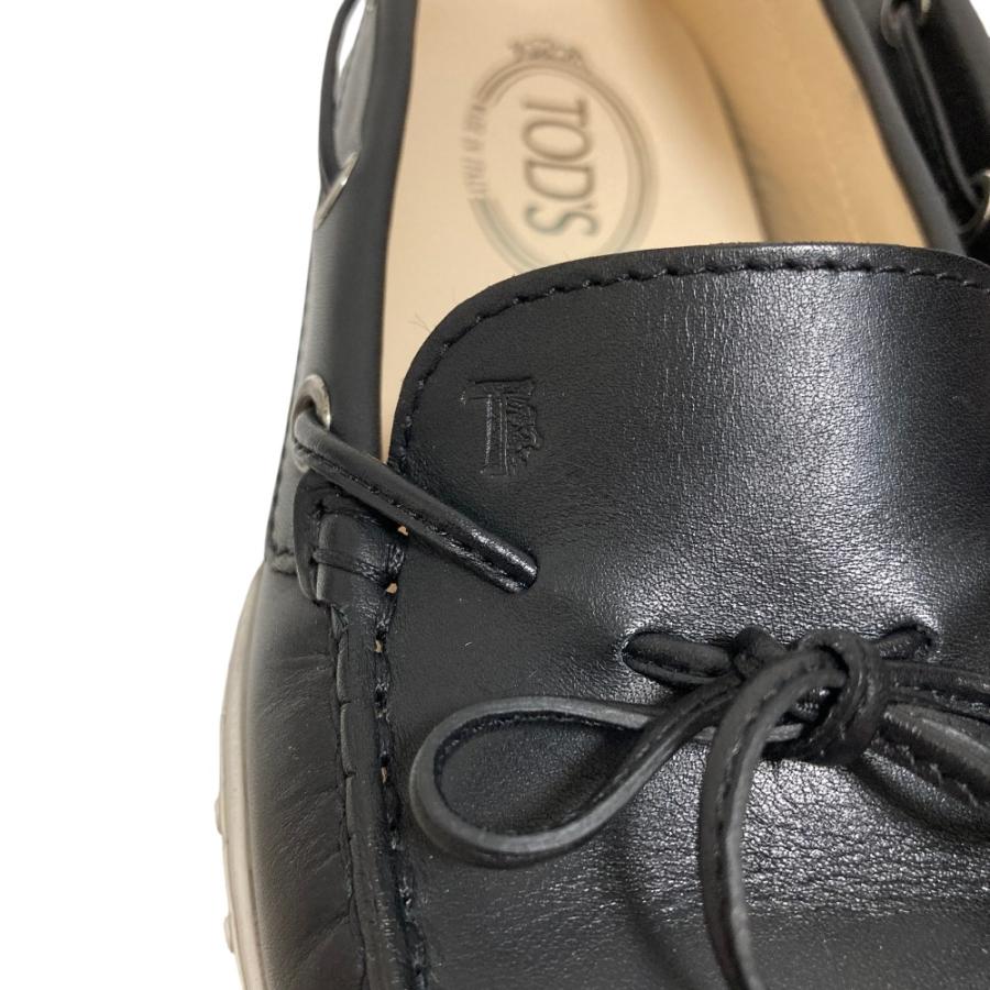 良品 TOD'S トッズ ゴンミーニ レザー ローファー モカシン デッキ