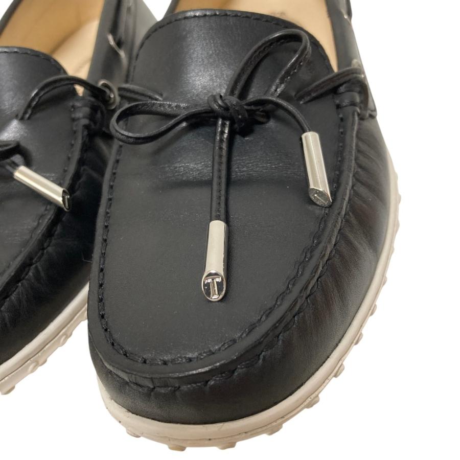 良品 TOD'S トッズ ゴンミーニ レザー ローファー モカシン デッキ