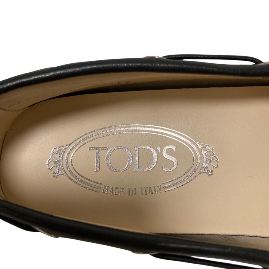 良品 TOD'S トッズ ゴンミーニ レザー ローファー モカシン デッキ