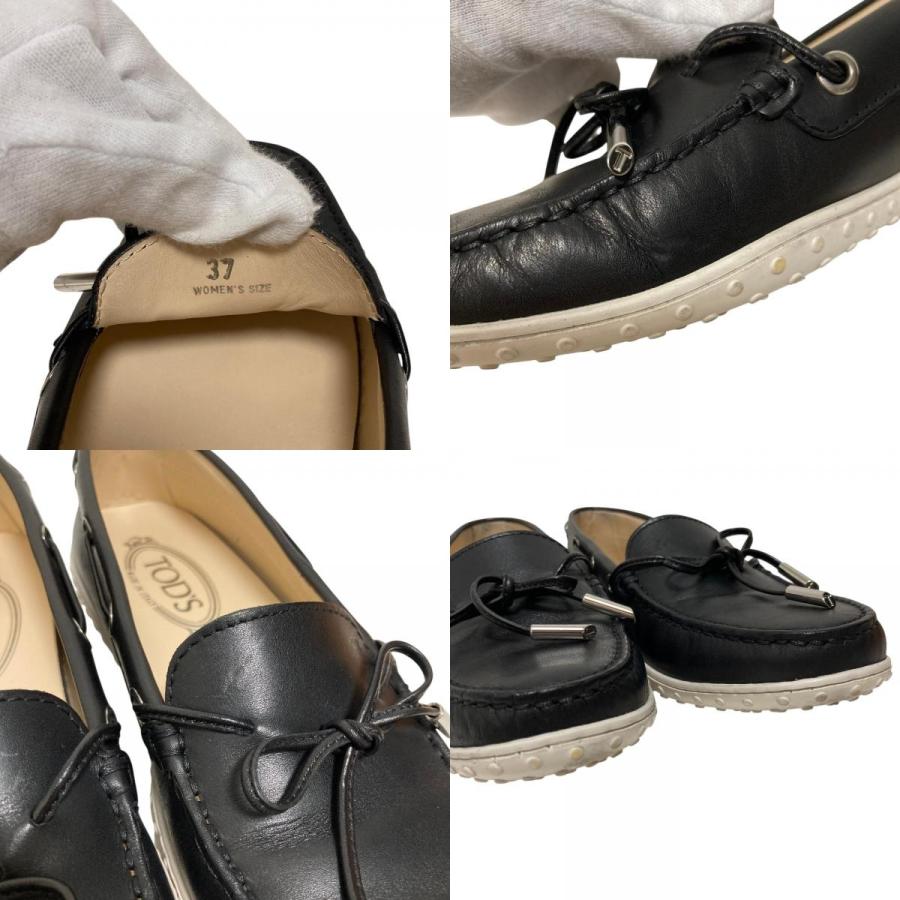 良品 TOD'S トッズ ゴンミーニ レザー ローファー モカシン デッキ