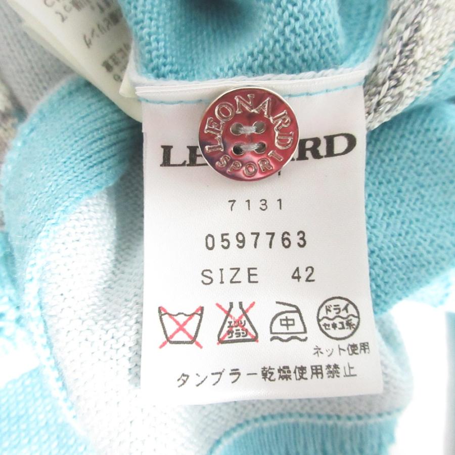 LEONARD SPORT 良品 レオナールスポーツ フラワージャガード ニット
