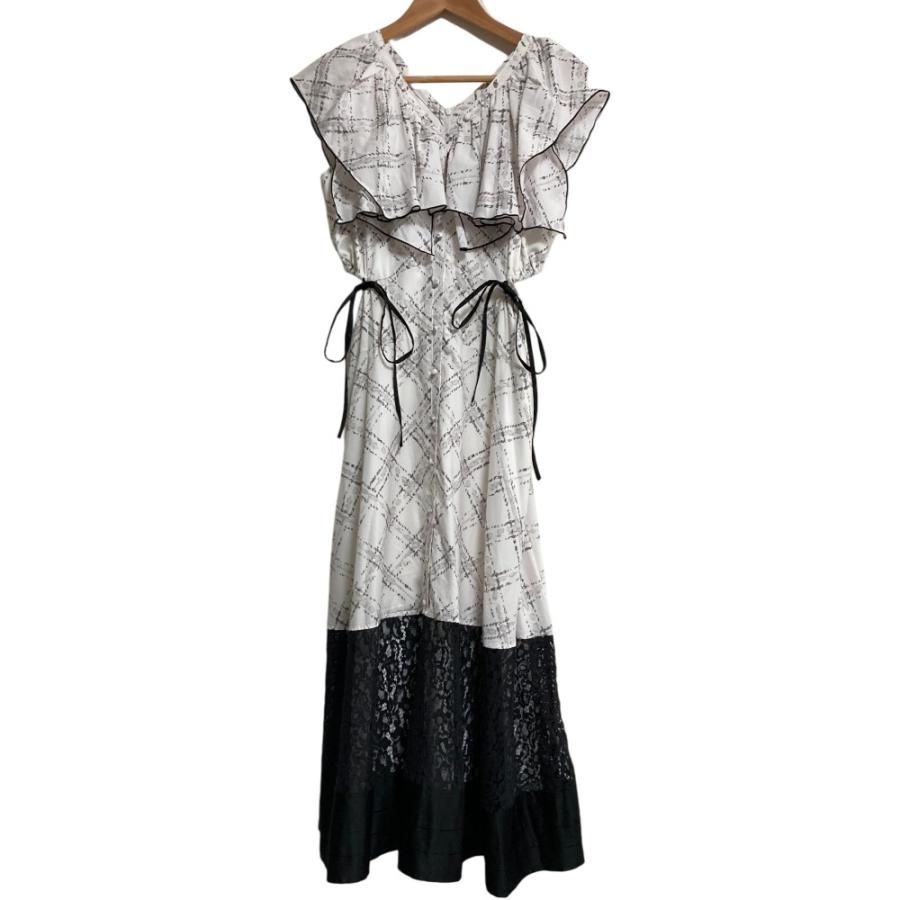 SNIDEL（スナイデル） 美品 24AW SNIDEL プリントラッフルカラー 