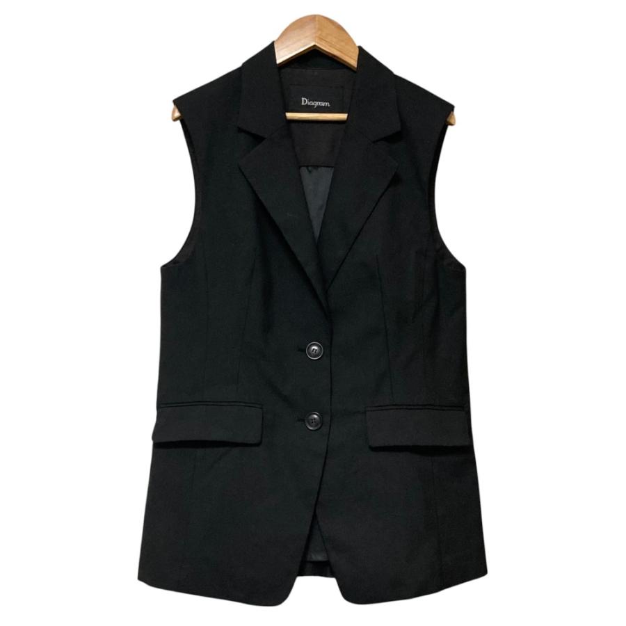 未使用 24AW Diagram ダイアグラム グレースコンチネンタル バックチュールジレ ベスト 0324357152 サイズ36 ベージュ レディース 古着 中古 USED Diagram 良品 24AW Diagram ダイアグラム グレースコンチネンタル