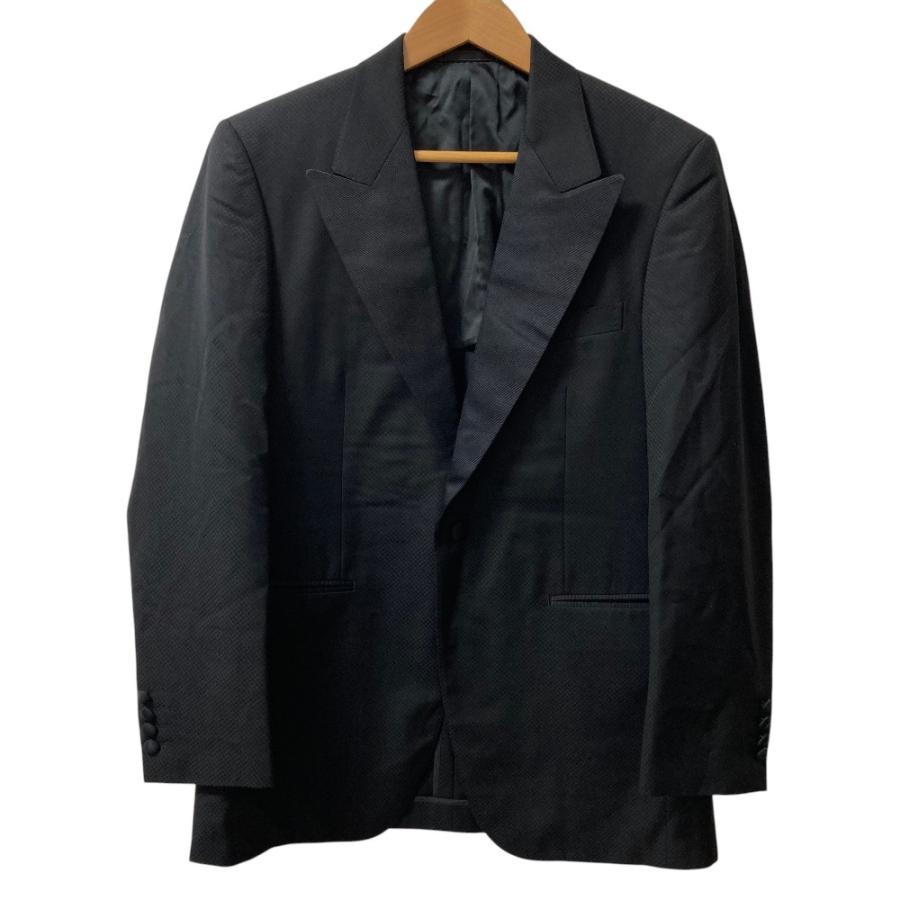 美品 Aquascutum アクアスキュータム ゼニア地 背抜き 1B ジャケット スラックス セットアップ タキシート サイズ90A4/78 ブラック メンズ 古着 中古 USED Aquascutum（アクアスキュータム） 美品 ゼニア地 背抜き 1B