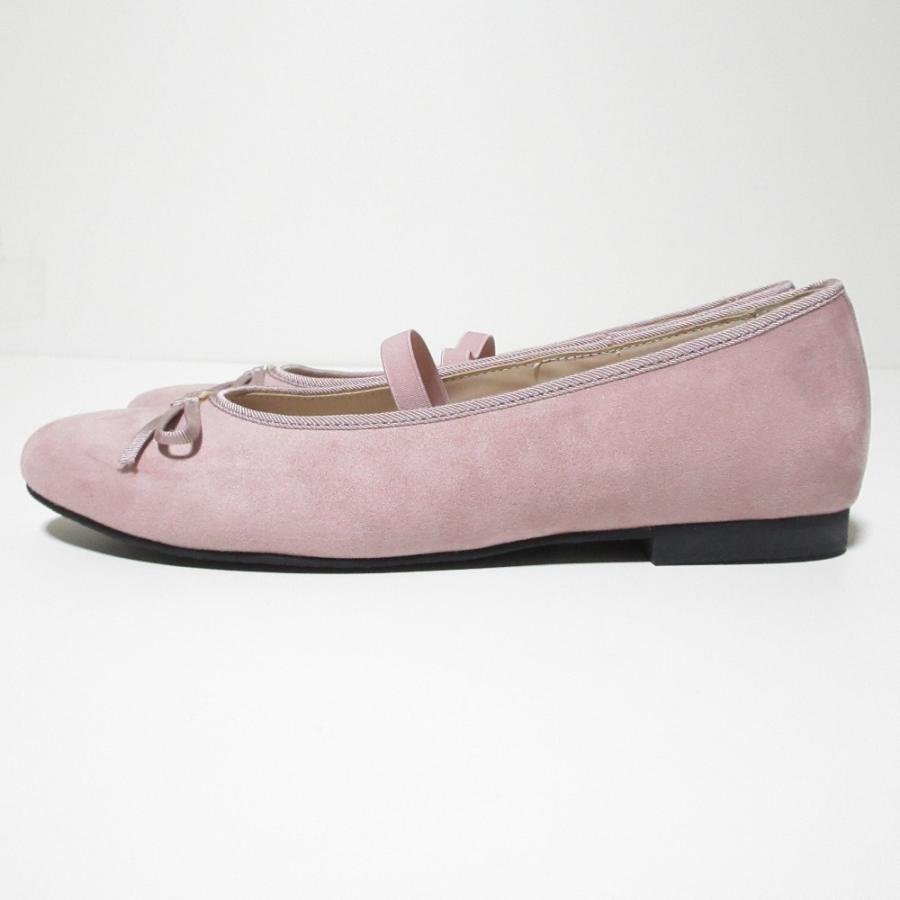 新品同様 her lip to ハーリップトゥ Suede Ballet Flats バレエシューズ 24.0cm程度 ピンク  レディース 古着 中古 USED 新品同様 her lip to ハーリップトゥ Suede Ballet Flats バレエ