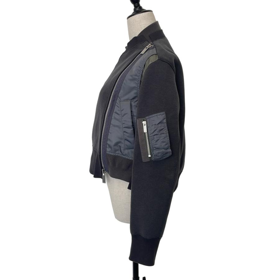 sacai サカイ　ドッキング　MA1　MA-1　ブルゾン　コートスウェット sacai（サカイ） 良品 MA-1ドッキングスウェットブルゾン 22-06293