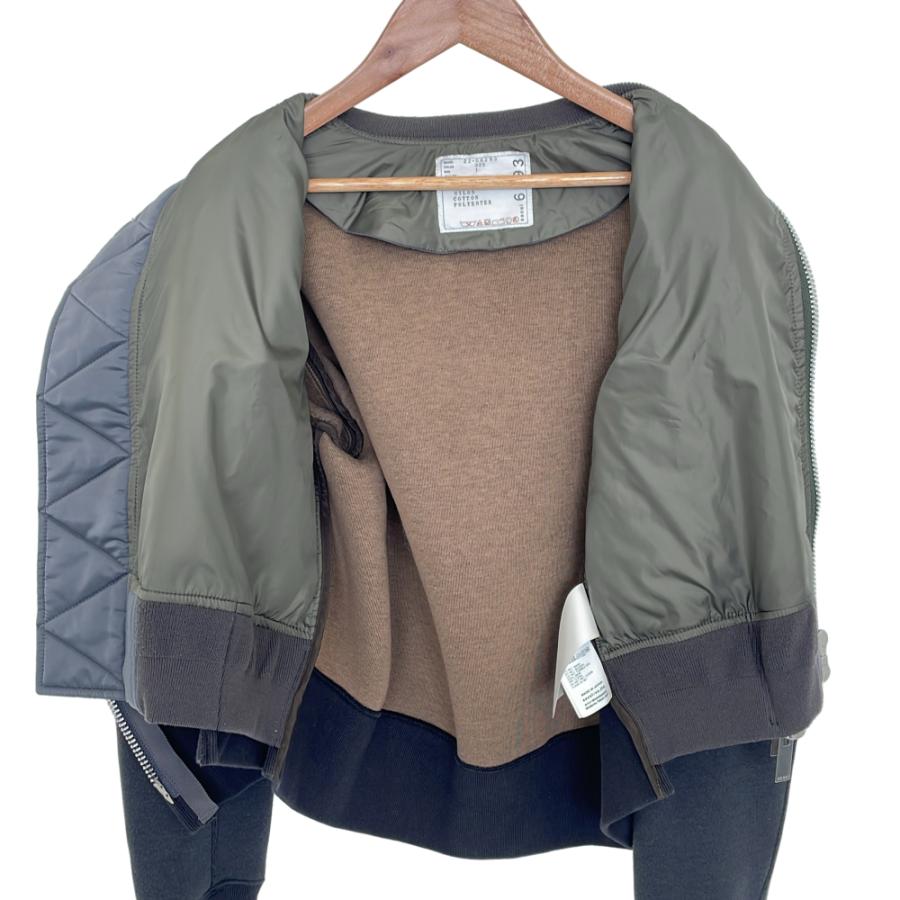 sacai（サカイ） 良品 MA-1ドッキングスウェットブルゾン 22-06293